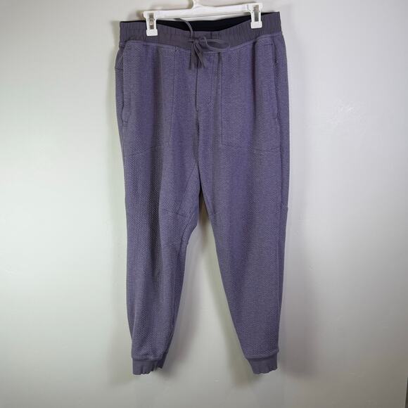 Lululemon Jogger Pants womens XL pink At Ease Textured Active Fitness Gym - Picture 1 of 9